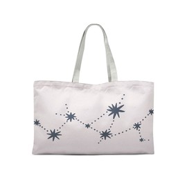 Le Jardin du Lin Printed Shopping Bag, Foldable, Fabric Bag with Two Long Handles, Size: 47 x 42 cm