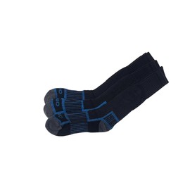 9 x Rio No Hole Reinforced Socks Black/Grey/Blue Comfortable Crew 6-10 Multi