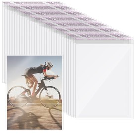 100Pcs Magazine Protectors for Collectors 9.25 x 11.42 inch Clear Plastic Sleeves Regular Comic Book Bags Resealable Cellophane Bags Protective Display for Comic Book Magazines Photos and Documents