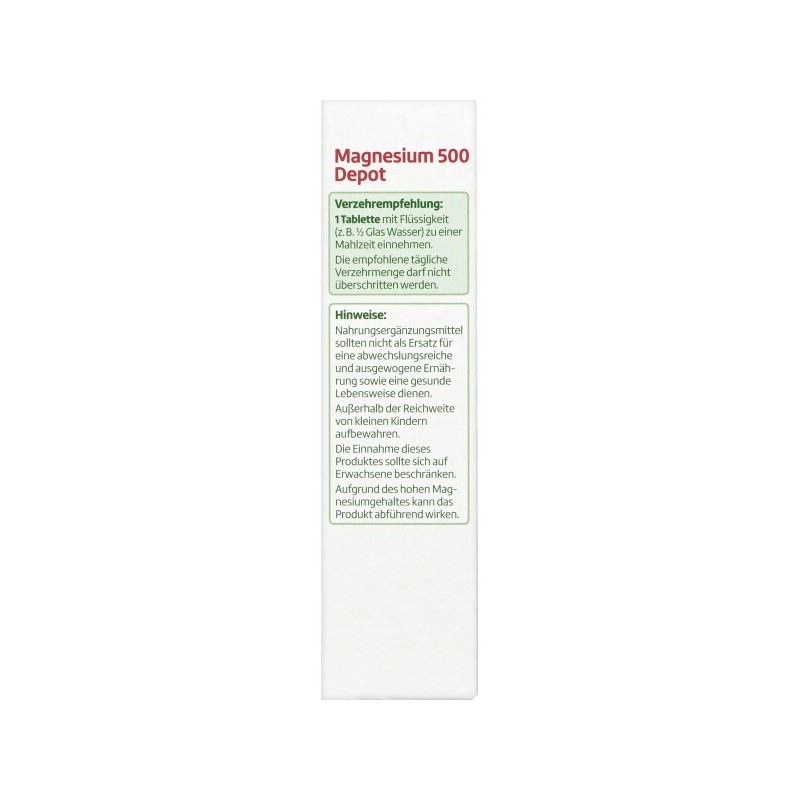알타파마 altapharma 마그네슘 500 Depot 30정 Altapharma Magnesium 500 Depot