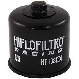 HiFloFiltro Filtro de Aceite de Carreras HF138RC, Negro