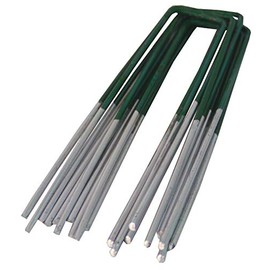 Savage Island 10 x 16cm Green Artificial Grass Pegs for Artificial Grass, Astroturf, Weed Membrane, Garden Netting