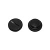 Maxmoral 4Pcs G1/4" Black Chrome Plug Fitting with O-Ring for