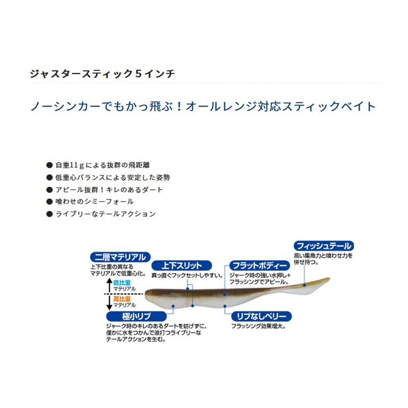 GN-29 Juster Stick 5" #3 Black Blue Flake