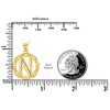 TANGPOET Initial N Necklace for Women 925 Sterling Silver 14k