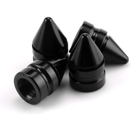 SINGARO Tapones de Válvula para Neumáticos de Automóvil, 4 Piezas de Accesorios Universales de Aleación de Aluminio para Decoración de Neumáticos, Cubiertas Antipolvo para Neumáticos de Automóviles