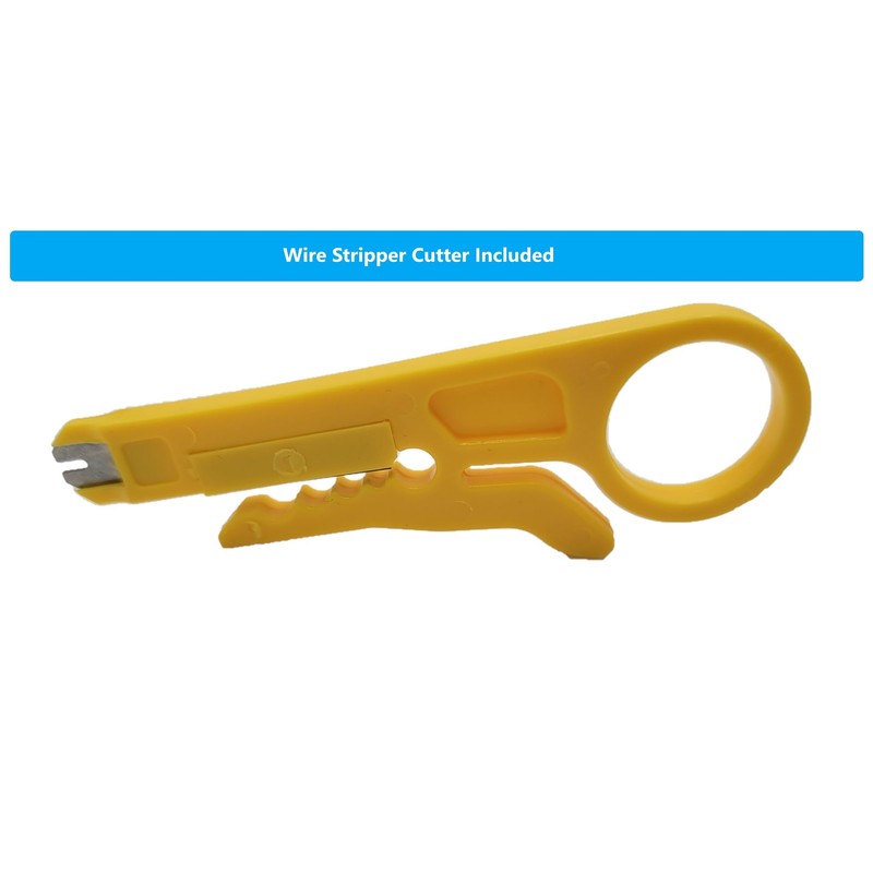 Micro Connectors CAT6 Unshielded Punch Down Keystone Jack with Tool