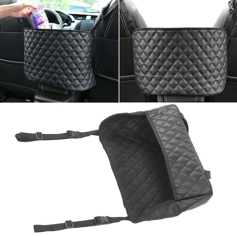 Ieron Car Net Pocket Handbag Holder Car Seat Storage Bag