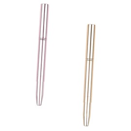 Healeved 4pcs Double-ended Lip Brush Applicator Cover for Easy Application for Travel Home and Professional Makeup Use and Shimmer