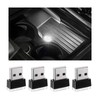 Yourkar 4 PCS USB LED Car Interior Atmosphere Lamp, Plug-in
