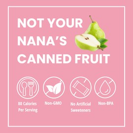 Del Monte Fruit Delights Sliced Pears with Cinnamon in Extra Light Syrup, 15 oz. Cans, 12 Pack