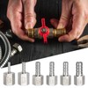 sourcing map 2pcs Stainless Steel Barbed Fitting 1/4" NPT Female