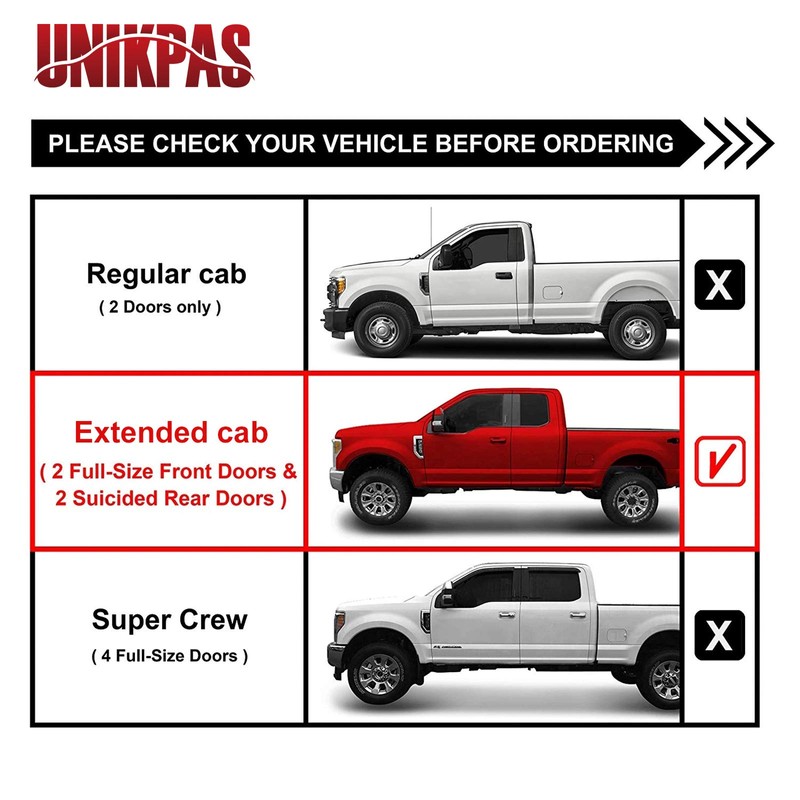 unikpas Door Lower Latch Cable Compatible for Ford F150 Extended