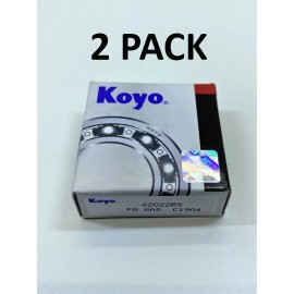 KOYO (2 PACK) KOYO 6202-2RS/ C3 2 RUBBER SHIELDED BALL BEARING 15mmx35mmx11mm NEW