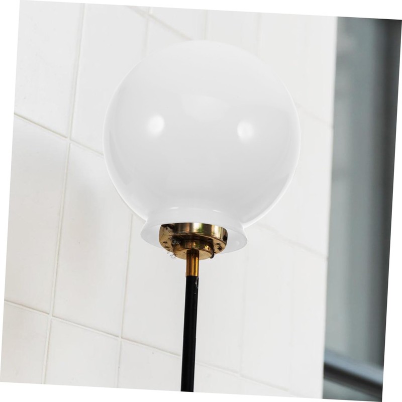 WHAMVOX Milky White Glass Spherical Lampshade Replacement for Lights Elegant