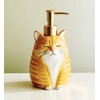 RockTrend Cat Ceramic Soap Bottle Lotion Bottle Soap Dispenser with