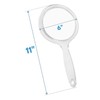 RUCCI Round Hand Held Magnifying Makeup Mirror 10X 1X Clear