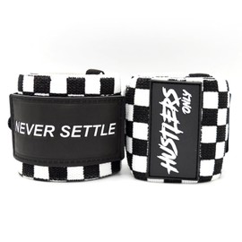 Hustlers Only Weightlifting Wrist Wraps for Wrist Support to Reduce the Wrist Pain 18 Inch Wrist Straps for Powerlifting, Strength Training, and Gym Training Ideal for Men and Women (Checkerberry)