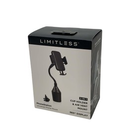 Limitless Universal Phone Mount for Cup Holder/Air Vent