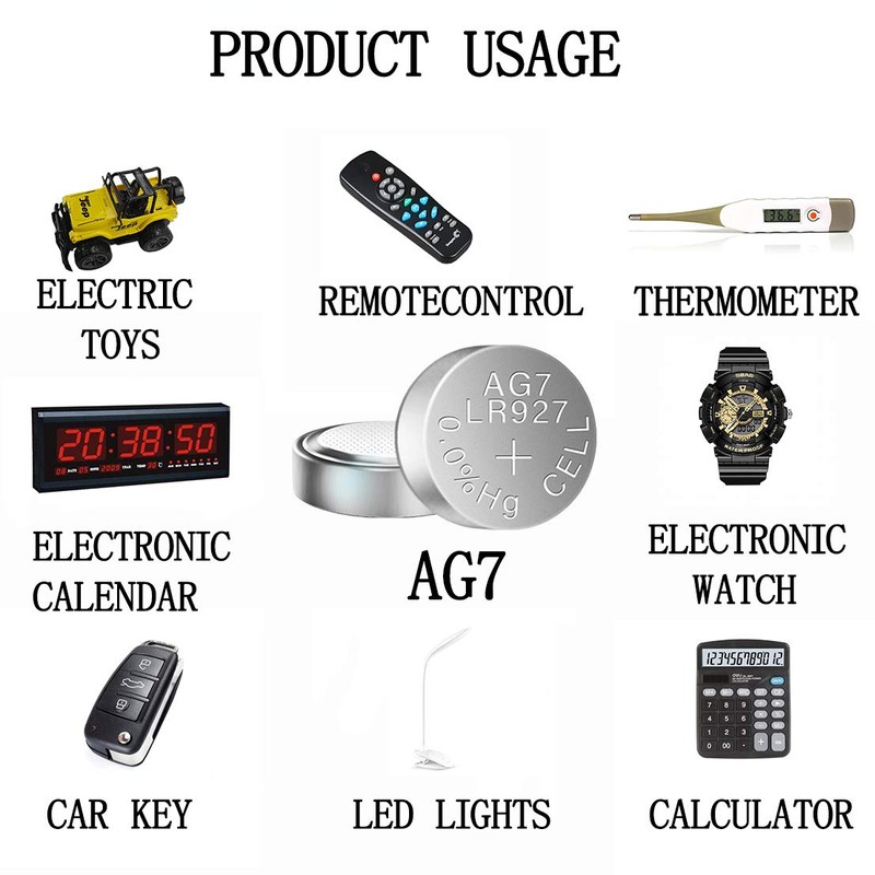 SKOANBE 20Pack 1.5V SR927SW LR926 395 399 AG7 Watch Button