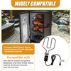 Upgrade 1650W Electric Smoker Heating Element with Adjustable Thermostat Controller,