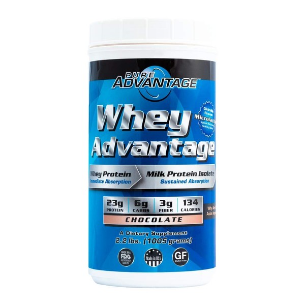Pure Advantage Whey Time Released Protein Complex, Chocolate, 2.2 Pound