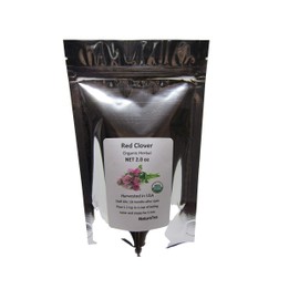 Organic Red Clover Leaf & Flowers - Dried Trifolium pratense Leaf & Flowers C/S by Nature Tea (2 oz)