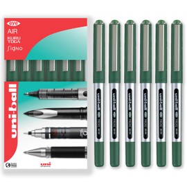 uni-ball Eye Micro UB-150 0.5mm Gel Ink Pen in Gift Box (Pack of 6) - Green