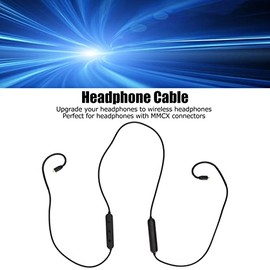 MMCX Cable de Auriculares Inalámbrico Azul, Cable de Auriculares con Micrófono Y Controlador, Cable Adaptador Inalámbrico Bluetooth MMCX para SE215 SE315 SE425 SE535