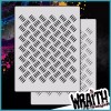 Wraith SprayWorks Diamond Plate #2 - Reusable Airbrush Stencil Template