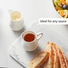 2 Pack 4 Oz Classic White Ceramic Small Creamer Pitcher