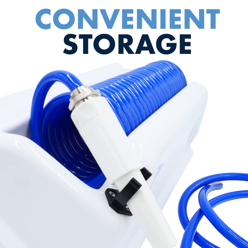 T-H Marine Coiled Washdown Hose System - 25' Wash Down