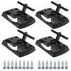 NovelBee Chrome Fold Away Rope Hooks - 4 Pack Tie