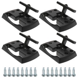 NovelBee Chrome Fold Away Rope Hooks - 4 Pack Tie Down Anchors