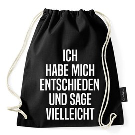 Sambosa, gym, sports bag with hipster quotes, black