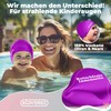 KIDVERSE Swimming Cap Girls, Waterproof, with Non-Slip Nubs, UV Protection,