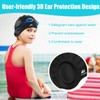2 Pack Kids Swim Caps for Boys Girls, Durable Silicone