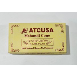 100% Natural Ready to Use Henna Paste Hair Color | Hair Dye Cones | Infused with kesar Oil | 25 gm each | Dark Reddish-Brown Color | Made from Organica henna powder Sourced from Rajasthan India | (25 Grams each cone, 4)