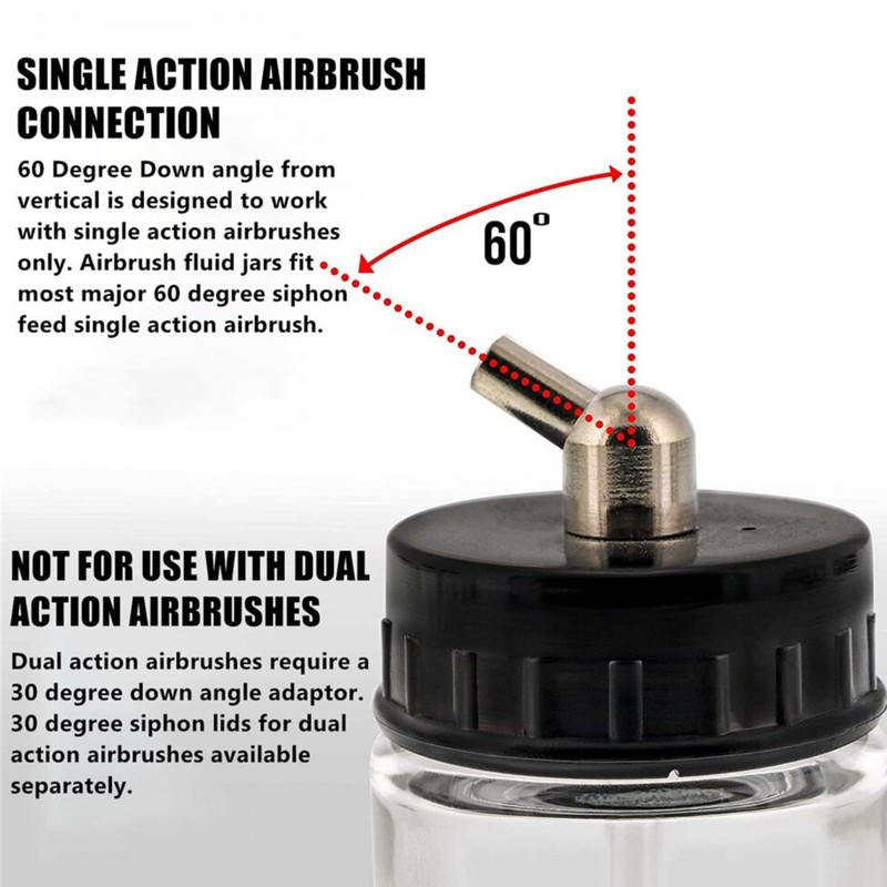 GeneX Airbrush, Painted Airbrush, Double Action, 0.03 inch (0.8 mm),
