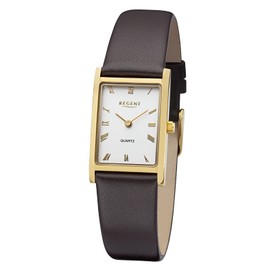Regent Damen Analog Quarz Uhr mit Leder Armband 12100770