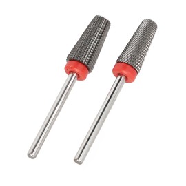 Nail Manicure Drill Bit, 2pcs Nail Polishing Drill Bit Tungsten Steel Cutting for Home Use