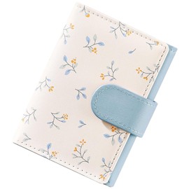 Bakurok Small Wallet for Women Cute Slim Trifold Wallet Floral Card Holder Mini Purse with ID Window