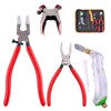 Hilitchi 3-Pcs Premium Glass Running Breaking Pliers and Pistol Grip