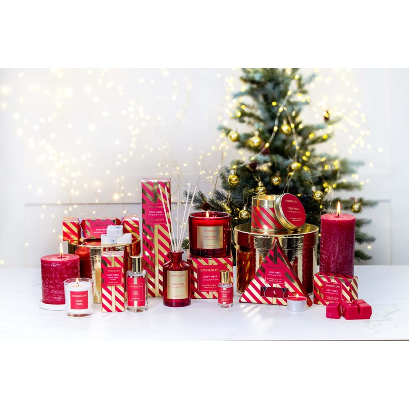 Stoneglow Seasonal Collection Cosy Vibes Duftkerze in Dose, Muskatnuss, Ingwer
