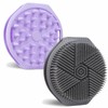 2-Pack Soft Silicone Dual-Sided Body Scrubber & Loofah | Gentle