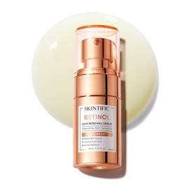 SKINTIFIC Sérum Facial con Retinol para Rostro, Sérum con Retinol Renovador Anti Imperfecciones, Minimiza Poros y Controla Grasa, Mejora la Textura de la Piel, Ligero Sin Fragancia, Antienvejecimiento