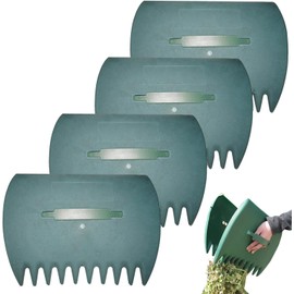 2 Pair Leaf Scoops Hand Rakes,Large Sized,Durable Ergonomic Leaf Scoops for Picking up Leaves, Multiple Use for Leaves, Lawn Debris and Trash Pick Up Good Use