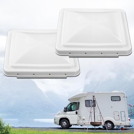ALLGOOD Replacement Roof Vent Cover Camper RV Trailer 14" x 14" Fit for Ventline pre-2008 and Elixir Style Pin 1994 and Newer White 2pcs, Accessories is not assembled