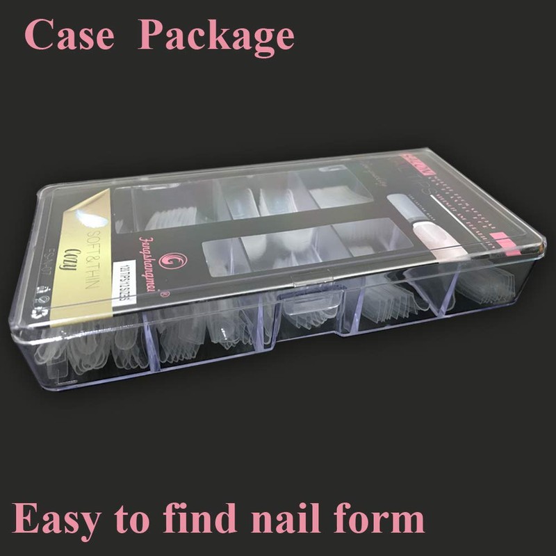 120PCS/Case Dual Forms Nail Mold 12 Size With Scale Gift