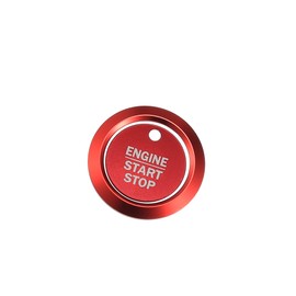 ACROPIX Engine Start Stop Button Cover Kit One Click Push Start Button Trim Sticker Fit for Ford F-150 - Pack of 1 Red